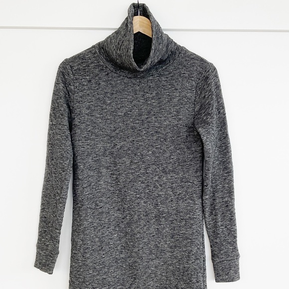 Madewell Long Sleeve Turtleneck Sweater Dress Marled Grey Size XS - Picture 4 of 9